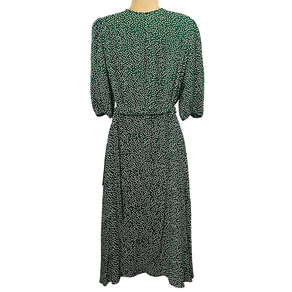 Reformation Christa Midi Wrap Dress Puff Sleeve Floral Size Large - Picture 7 of 15